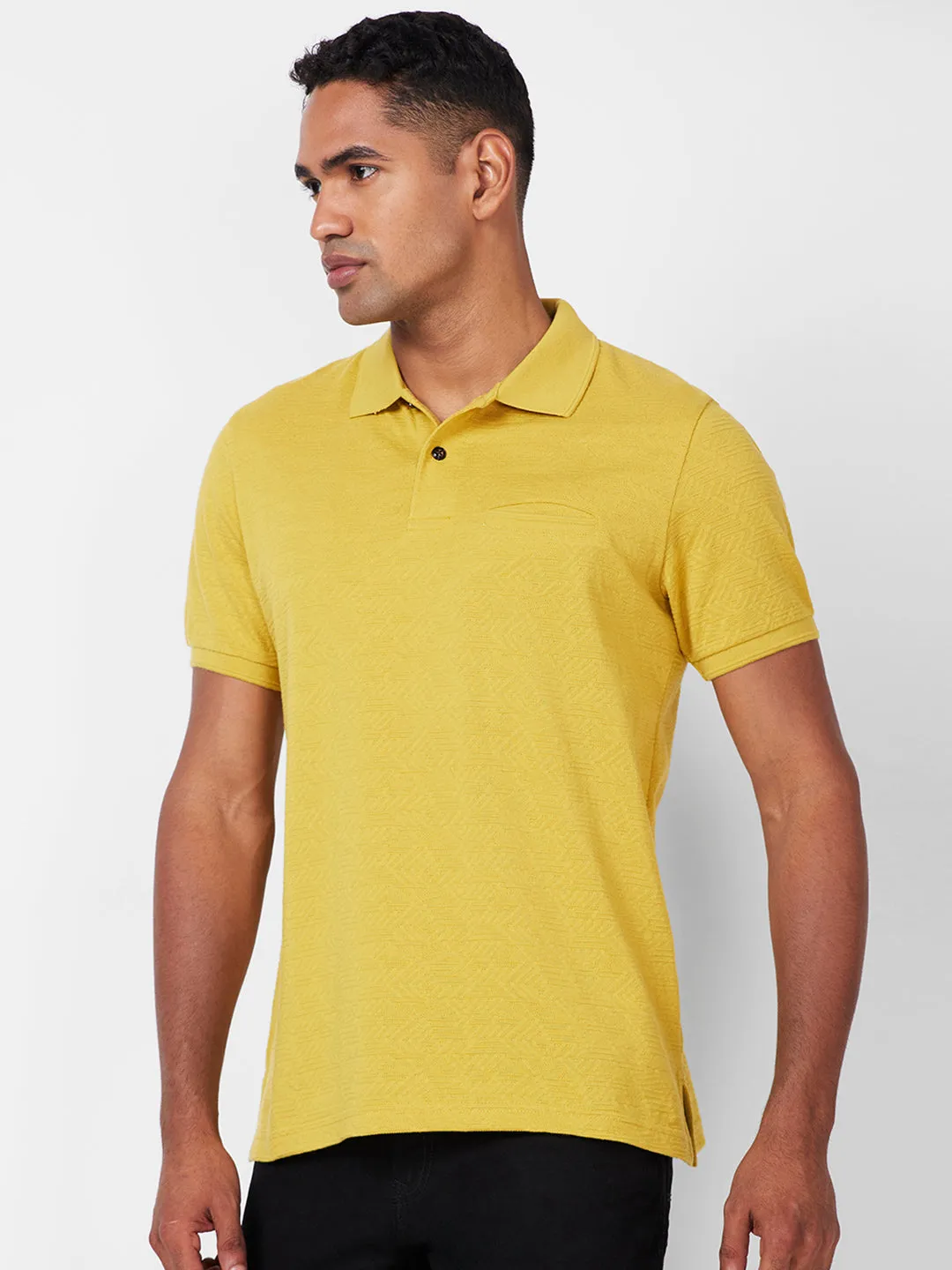 Jacquard Texture Polo