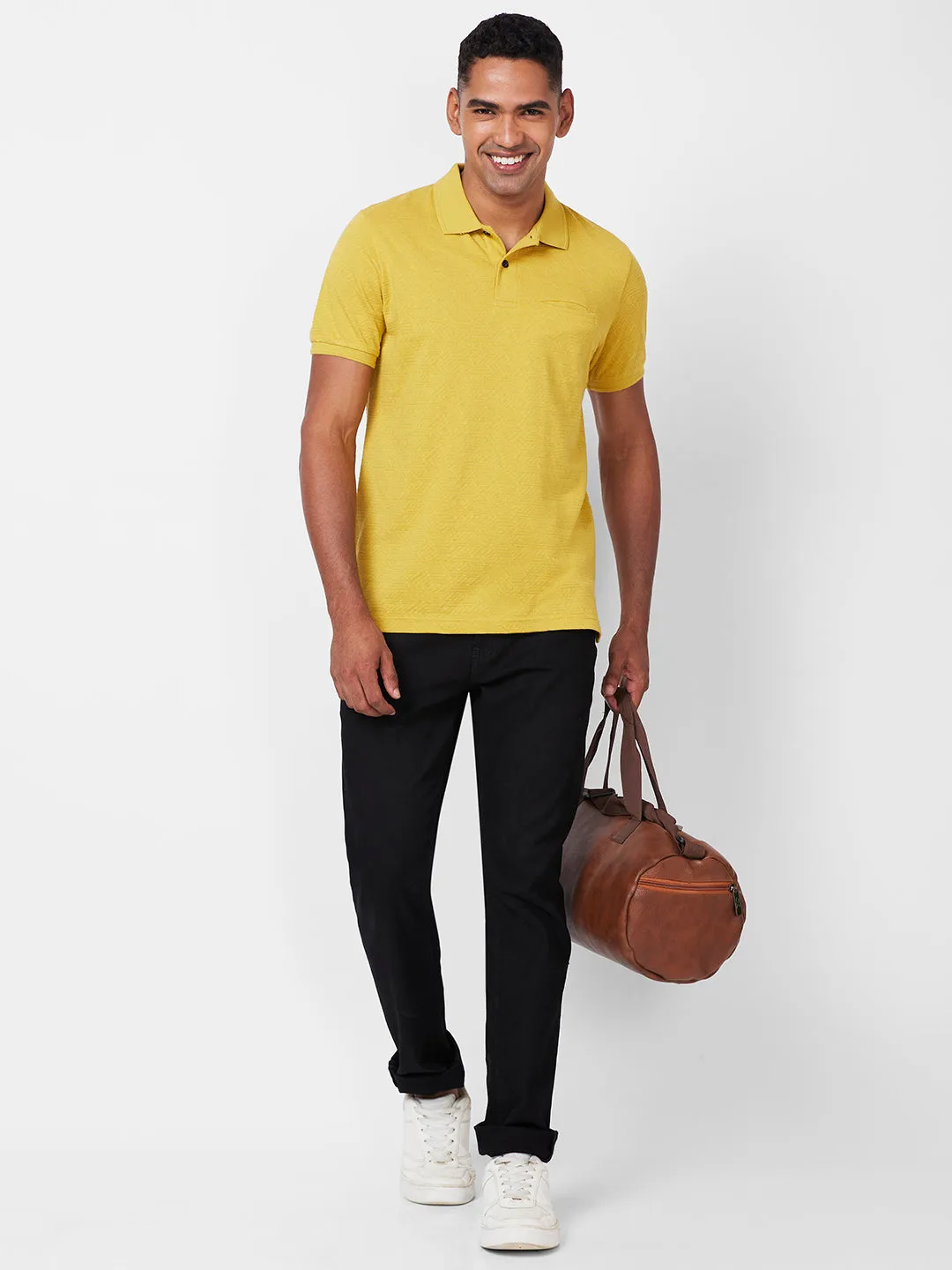 Jacquard Texture Polo