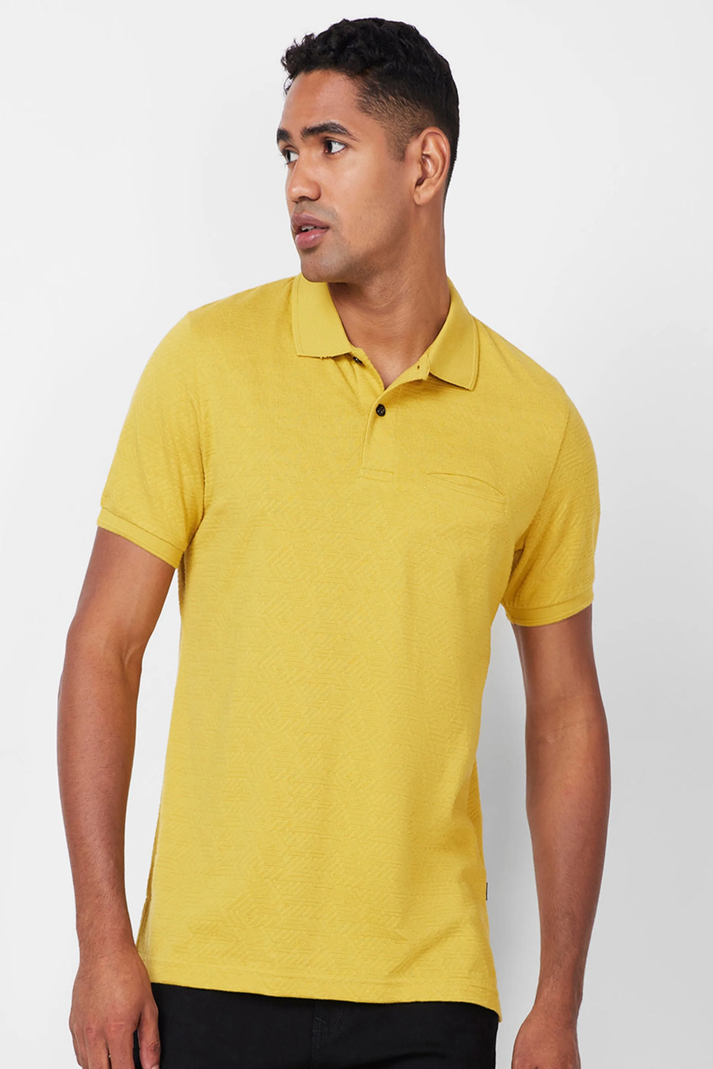 Jacquard Texture Polo