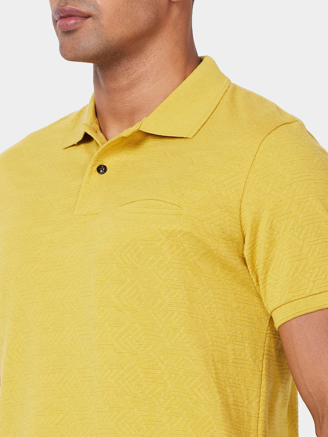 Jacquard Texture Polo