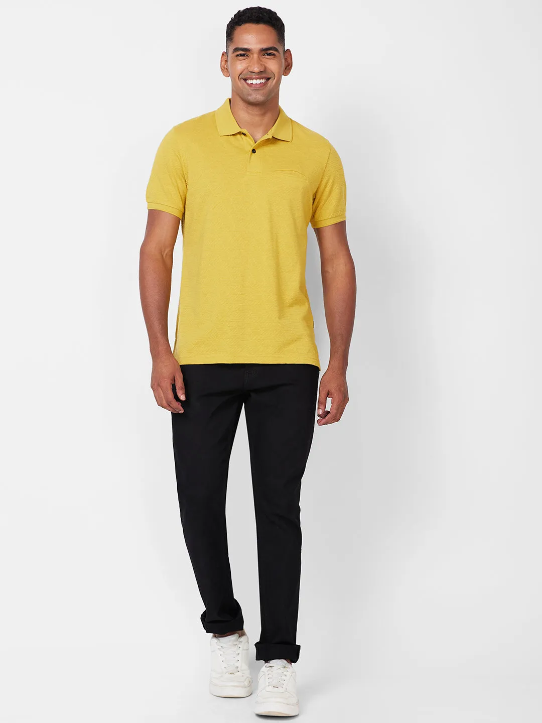 Jacquard Texture Polo