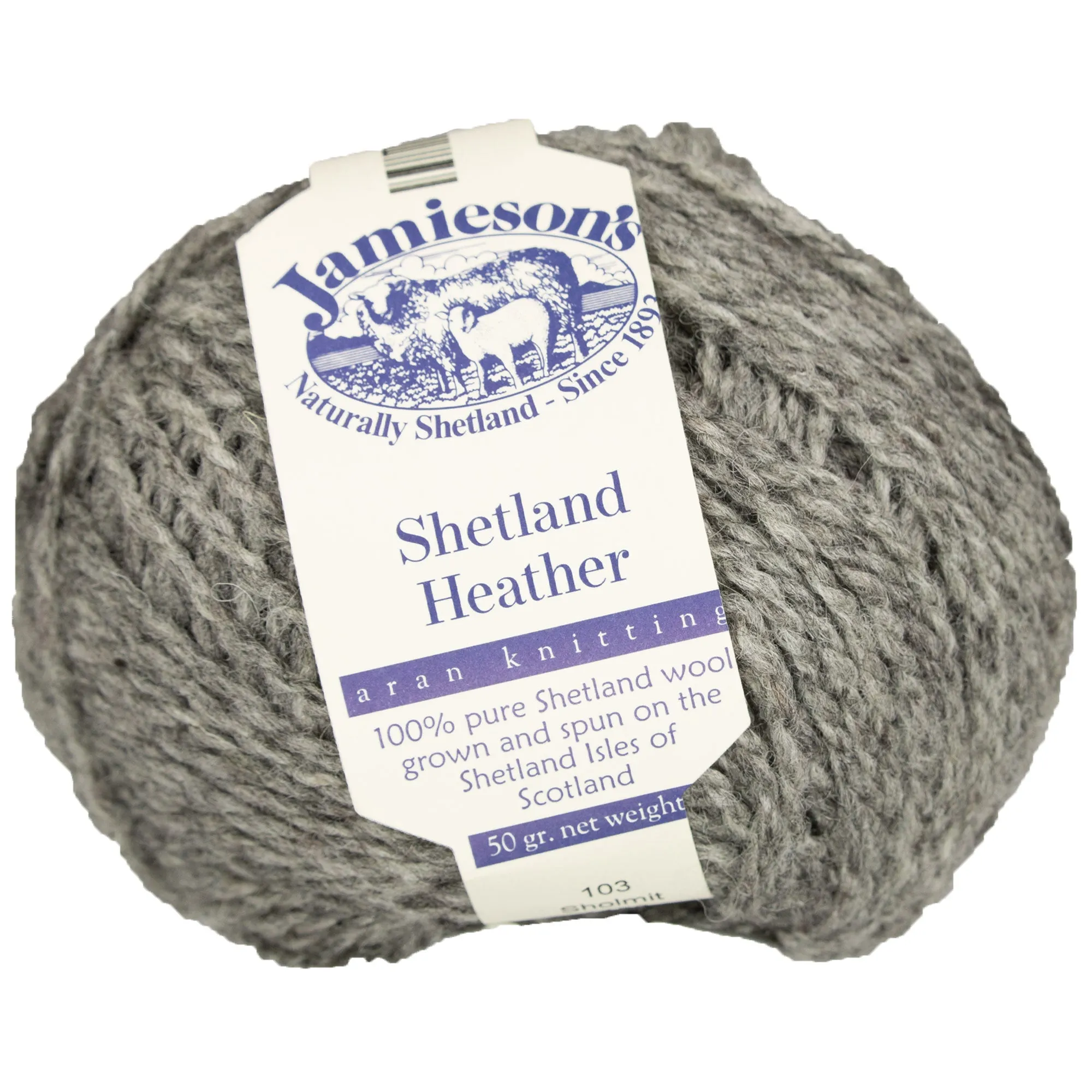 Jamieson's of Shetland Heather Aran Yarn - 103 Sholmit