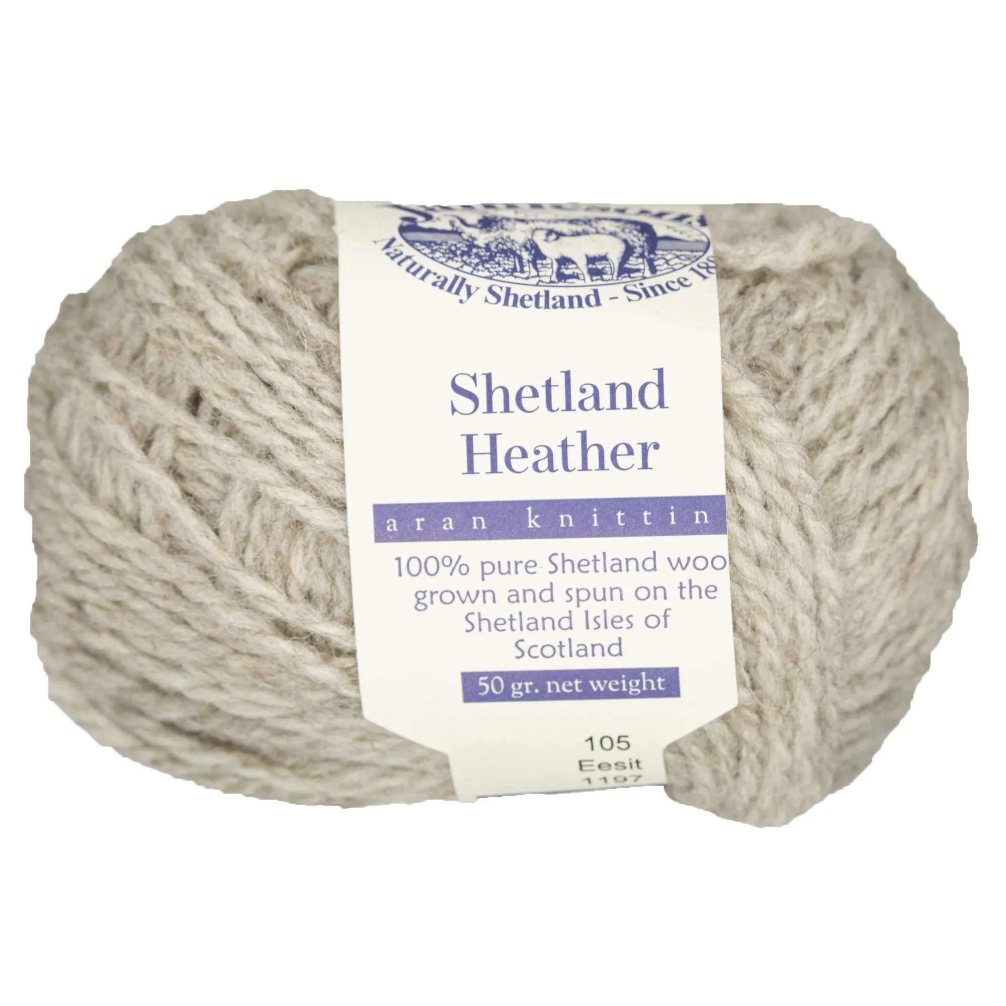 Jamieson's of Shetland Heather Aran Yarn - 105 Eesit