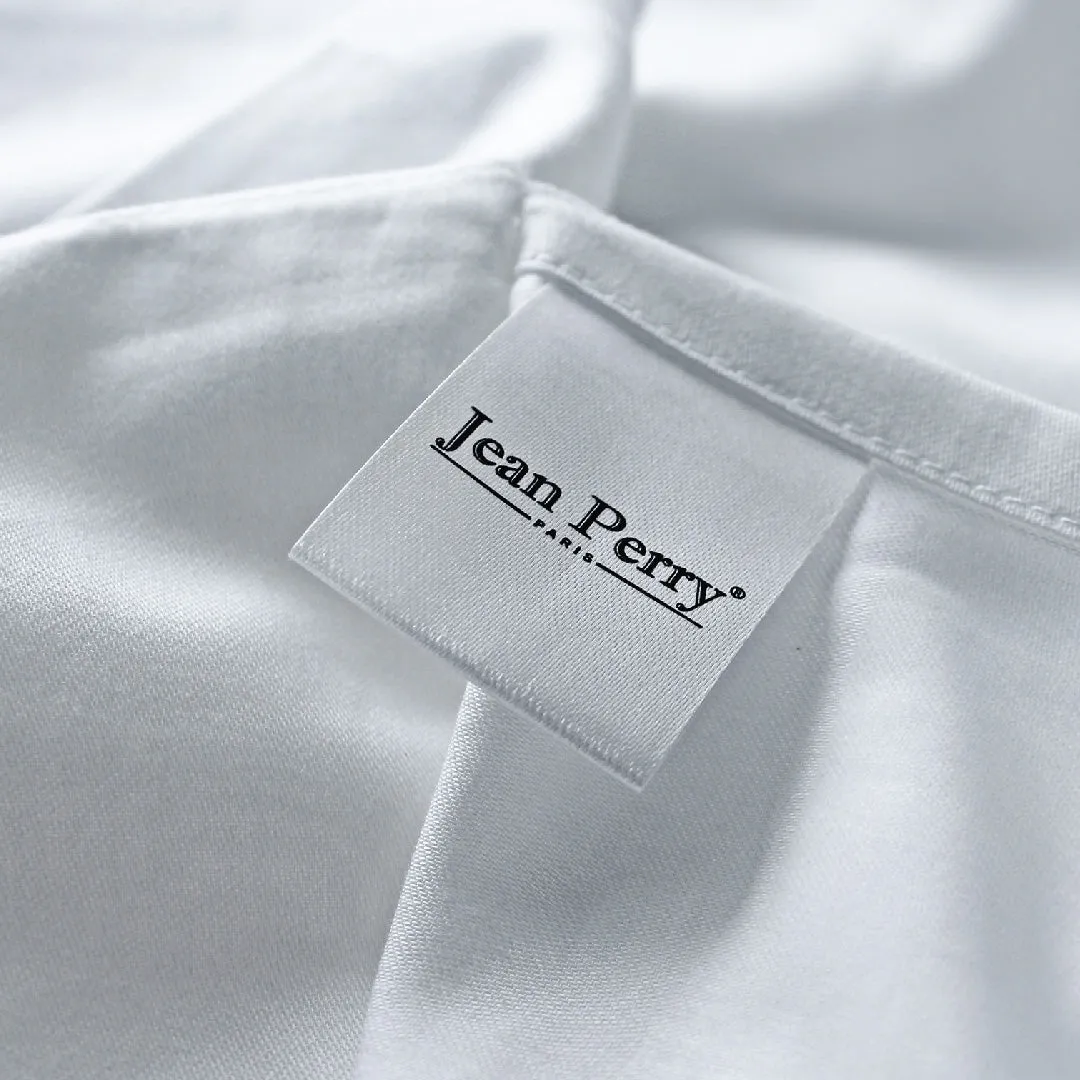 Jean Perry 100% Combed Cotton Sateen Hotel Series Luxury White 2pcs Pillow Case - 1000TC