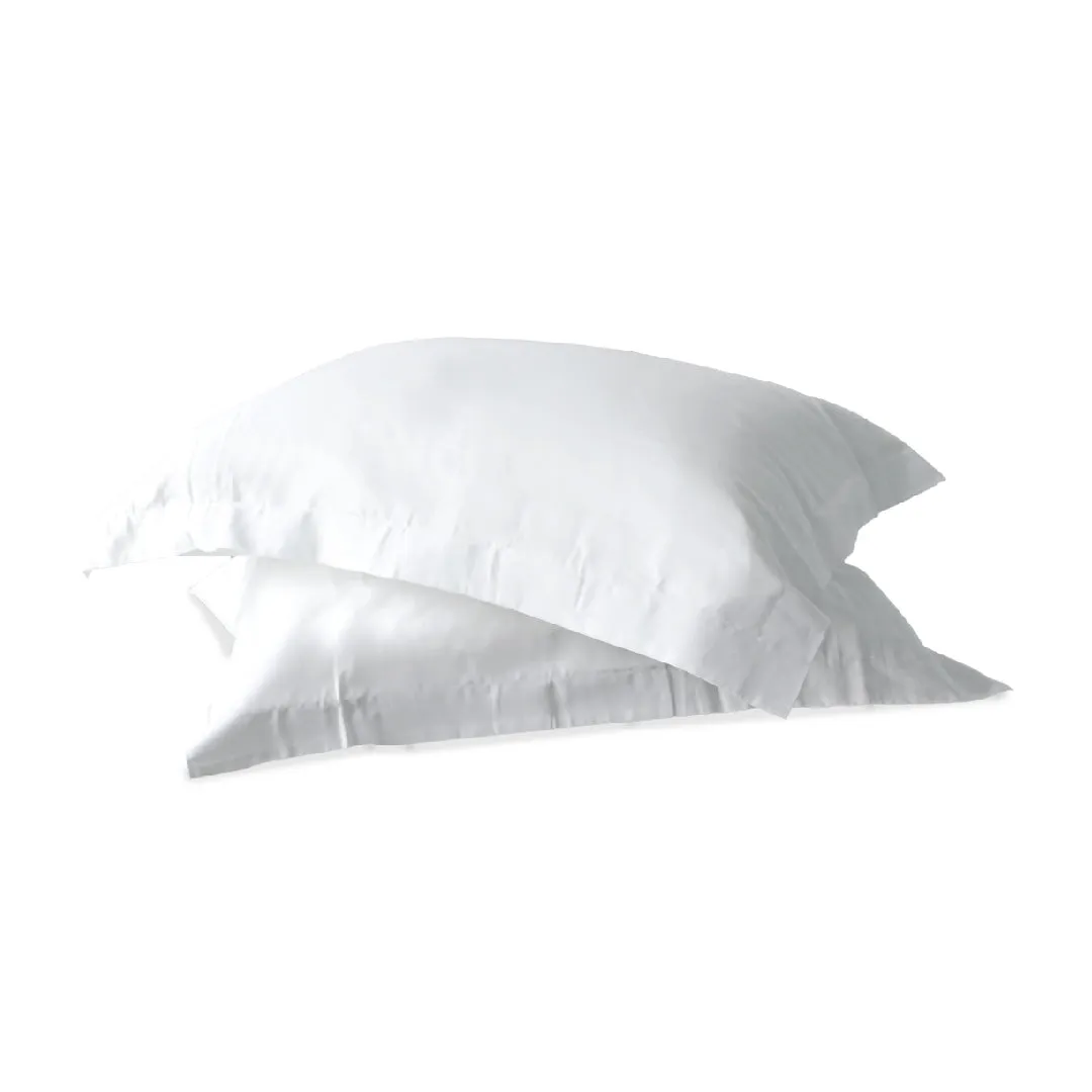 Jean Perry 100% Combed Cotton Sateen Hotel Series Luxury White 2pcs Pillow Case - 1000TC