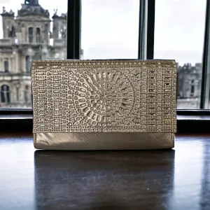 JESSICA MCCLINTOCK Beaded Opal Stone Nora Bag