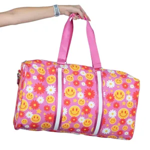 Katy Did Red Flower Weekend Duffle Bag