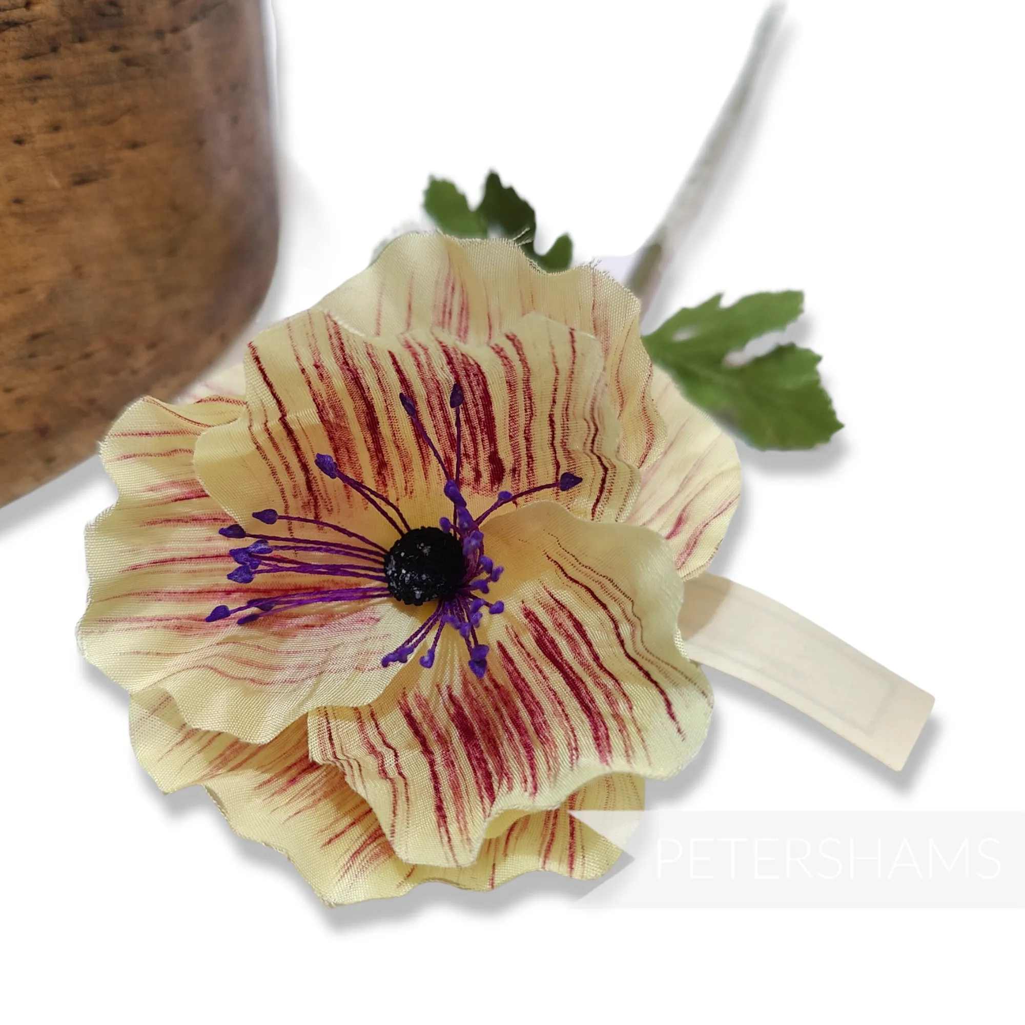 'Kenna' Vintage 1960s Czech Silk Poppy Flower