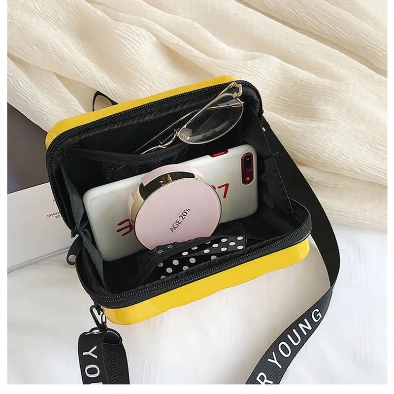 Korean Children's Bags Mini Suitcase Suitcase Square Bag Women's Shoulder Bag