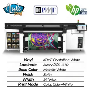 KPMF Crystalline White w/ Satin Laminate