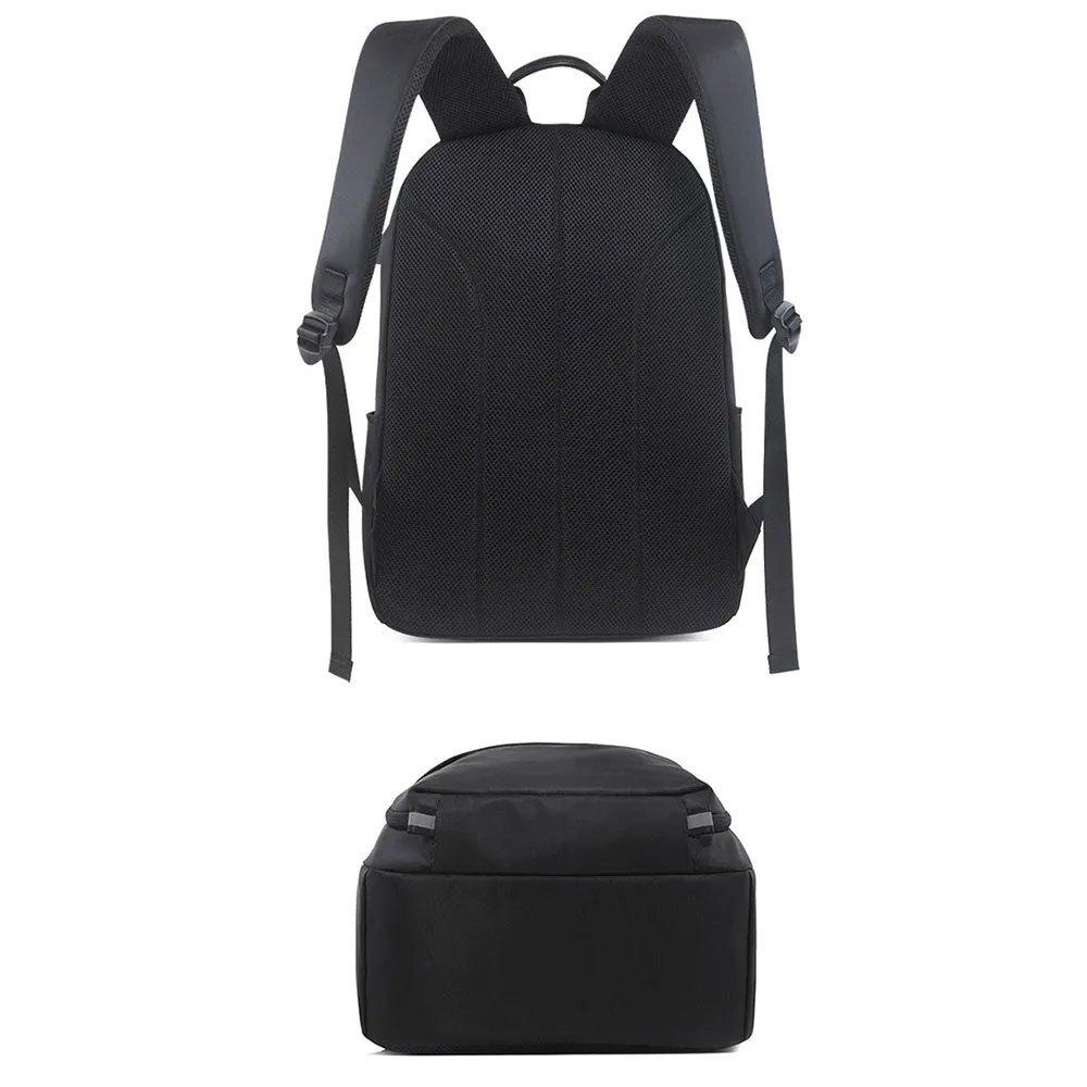 Large Capacity USB Backpack Fits 15.6" Laptop Fashion Lightweight Canvas Bookbag for Teens