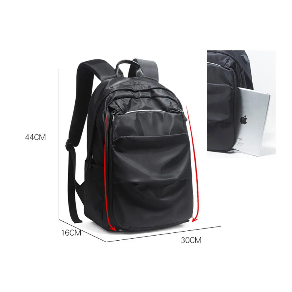 Large Capacity USB Backpack Fits 15.6" Laptop Fashion Lightweight Canvas Bookbag for Teens