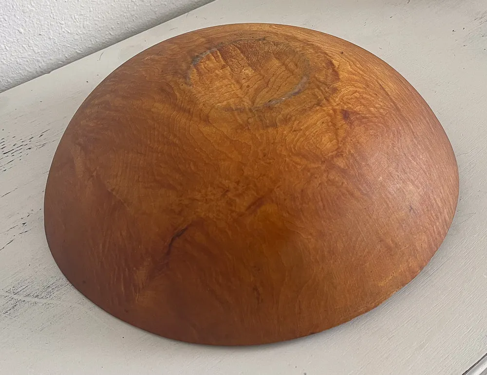 Large Round Wood Dough Bowl
