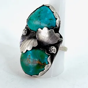 Large Vintage Two Stone Ring<br>Size: 11