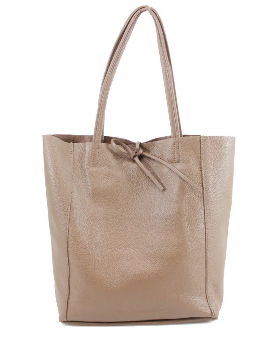 Leather Shopper Bag