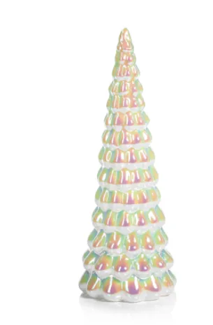 LED White Rainbow Luster Tree