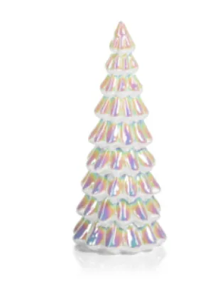 LED White Rainbow Luster Tree