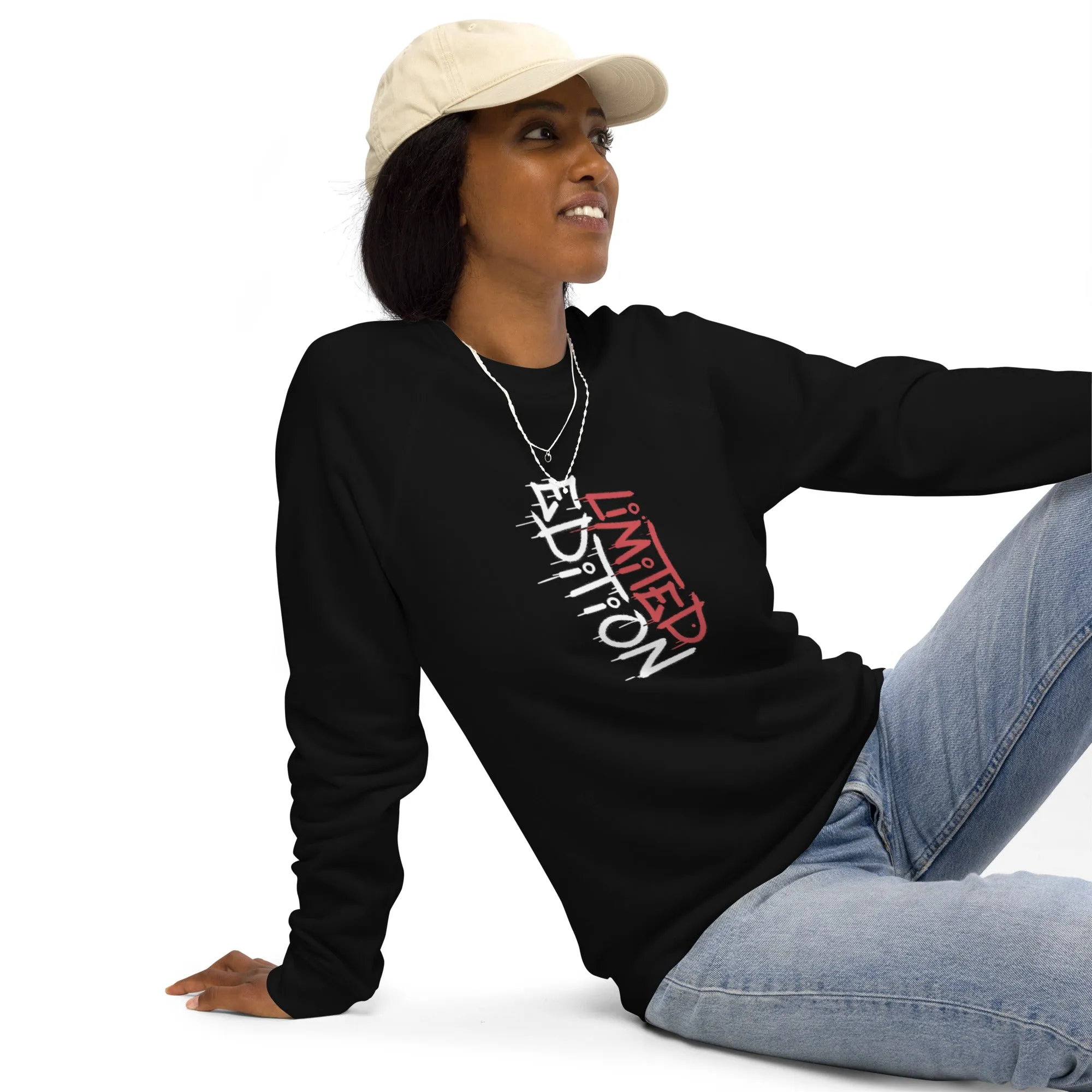 Limited Edition Unisex organic raglan sweatshirt