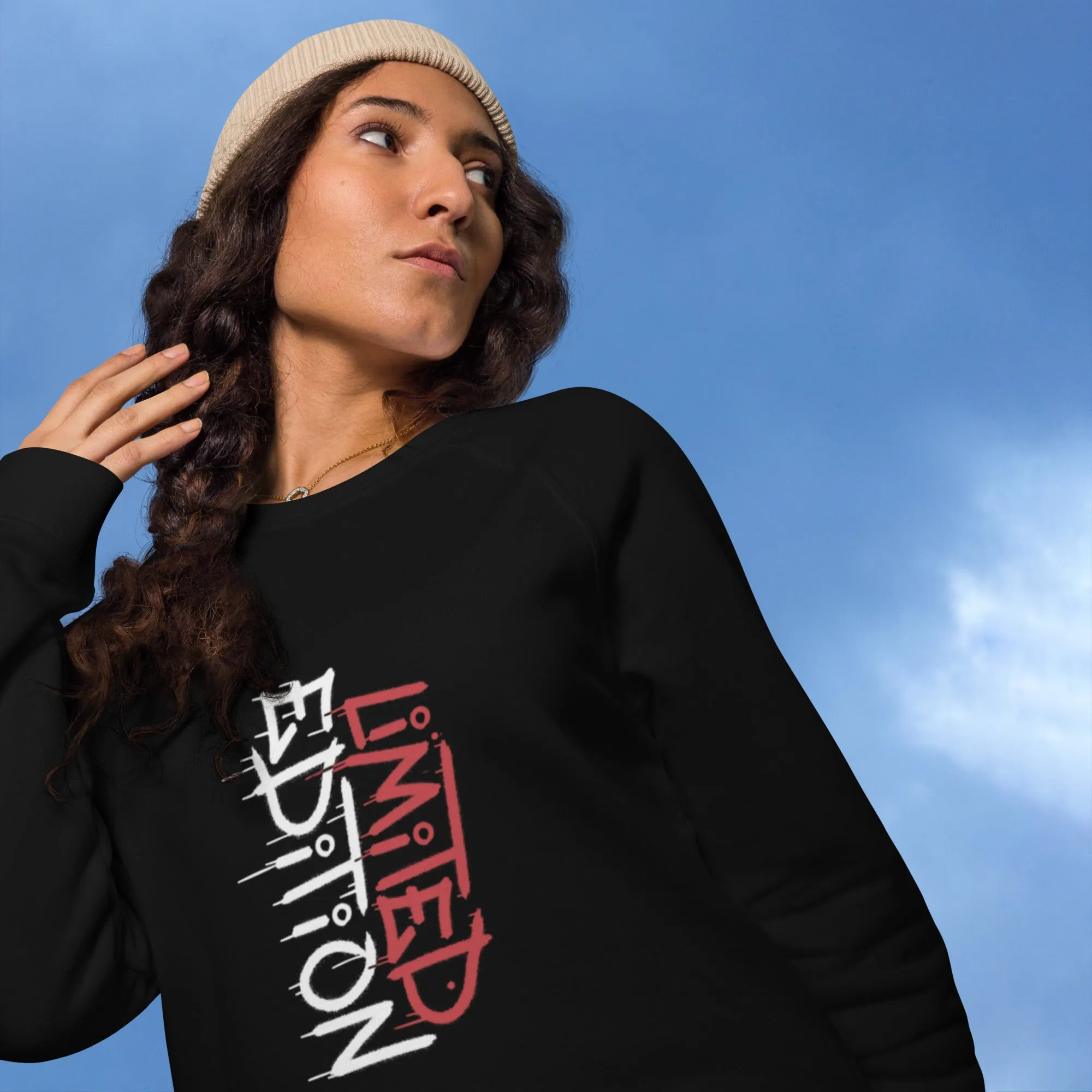 Limited Edition Unisex organic raglan sweatshirt