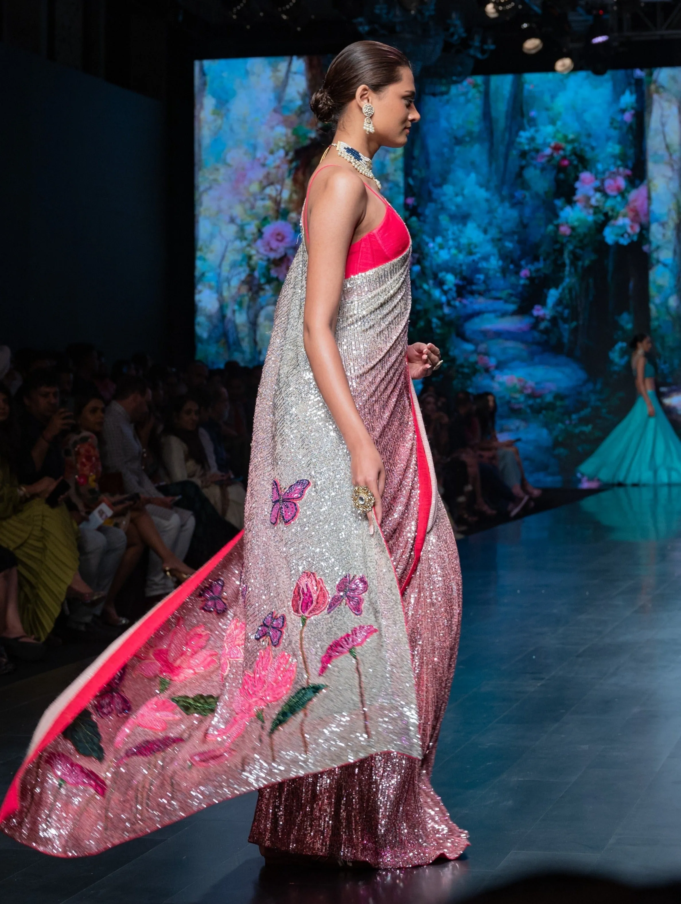 Lotus Luster Prestitched Saree