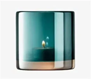Lsa Epoque Tealight Holder  Peacock/Lustre