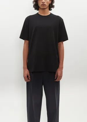Luster Plaiting Tee — Black