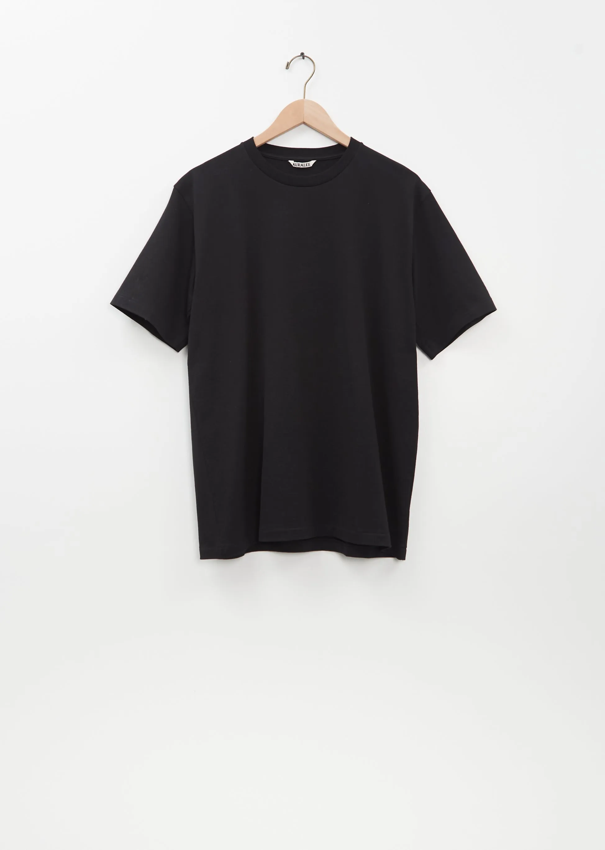 Luster Plaiting Tee — Black