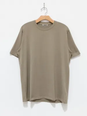 Luster Plaiting Tee - Khaki Gray