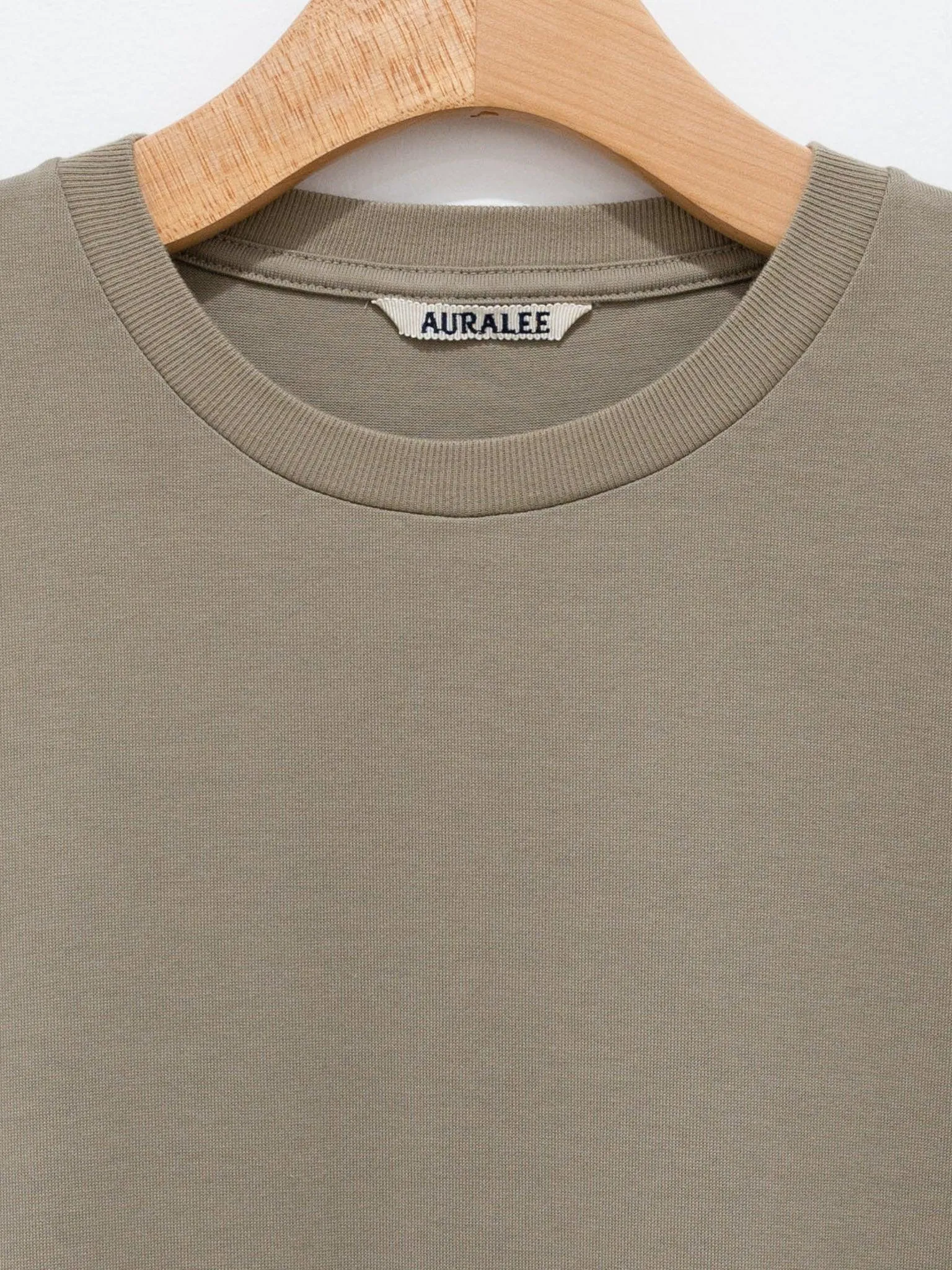 Luster Plaiting Tee - Khaki Gray