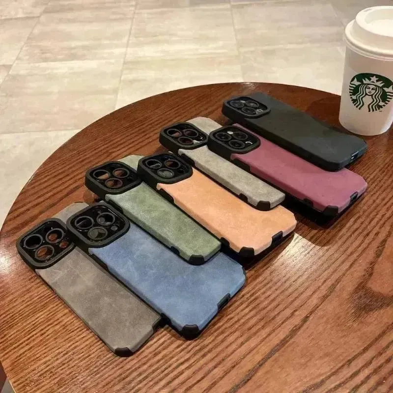 Luxury Soft Fur Leather Case (For iPhone)
