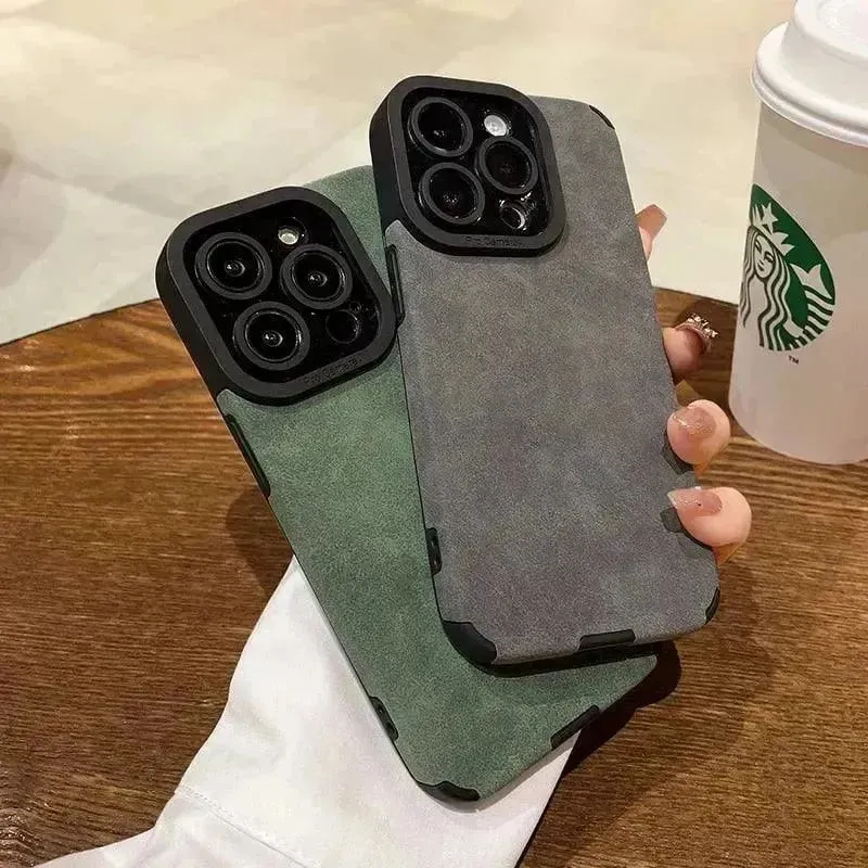 Luxury Soft Fur Leather Case (For iPhone)