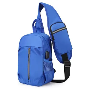 Men's Oxford Cloth Crossbody Shoulder Bag