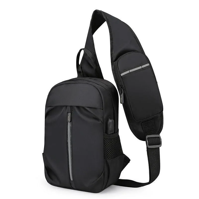 Men's Oxford Cloth Crossbody Shoulder Bag