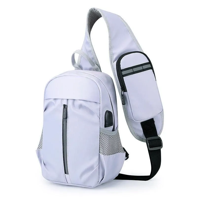 Men's Oxford Cloth Crossbody Shoulder Bag