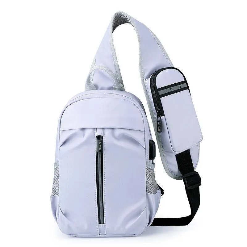 Men's Oxford Cloth Crossbody Shoulder Bag