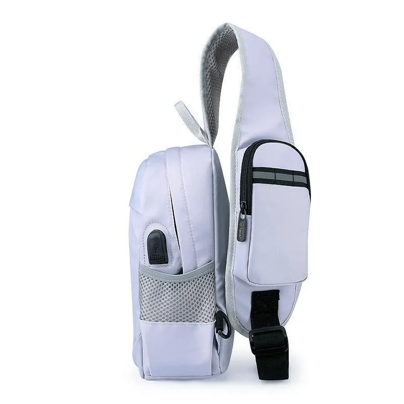 Men's Oxford Cloth Crossbody Shoulder Bag