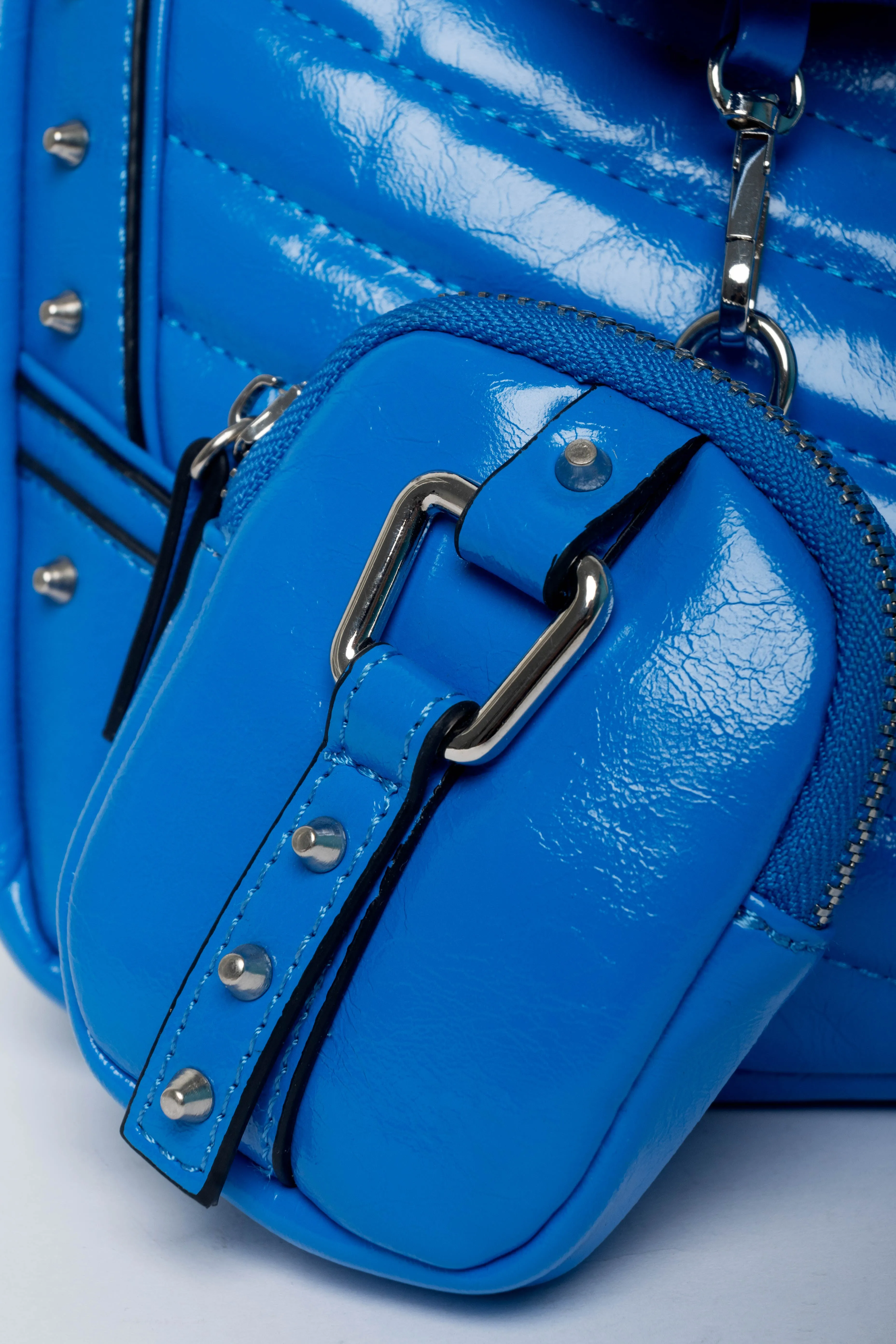 Metallic Hand Bag With Pocket