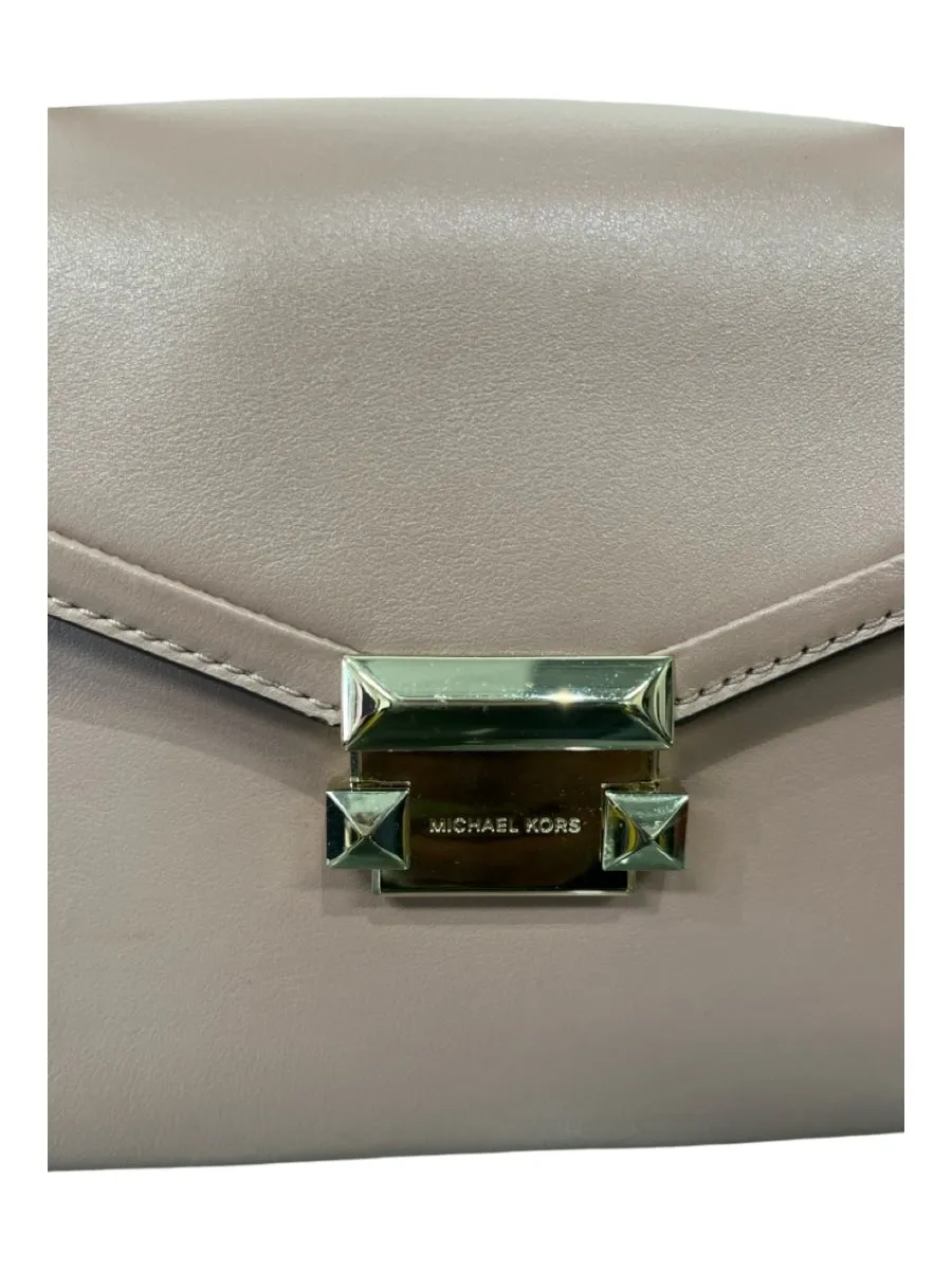 Michael Kors Dusty Rose Leather Gold hardware Top Handle Crossbody Strap Bag