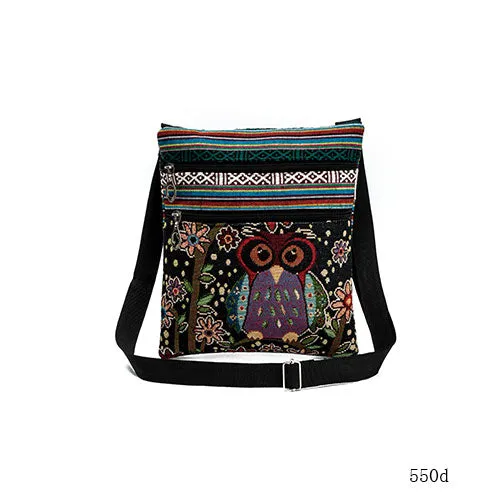 Mini Women Shoulder Bag Owl Printed