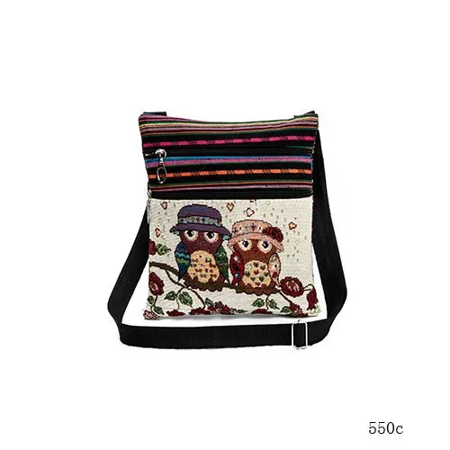 Mini Women Shoulder Bag Owl Printed