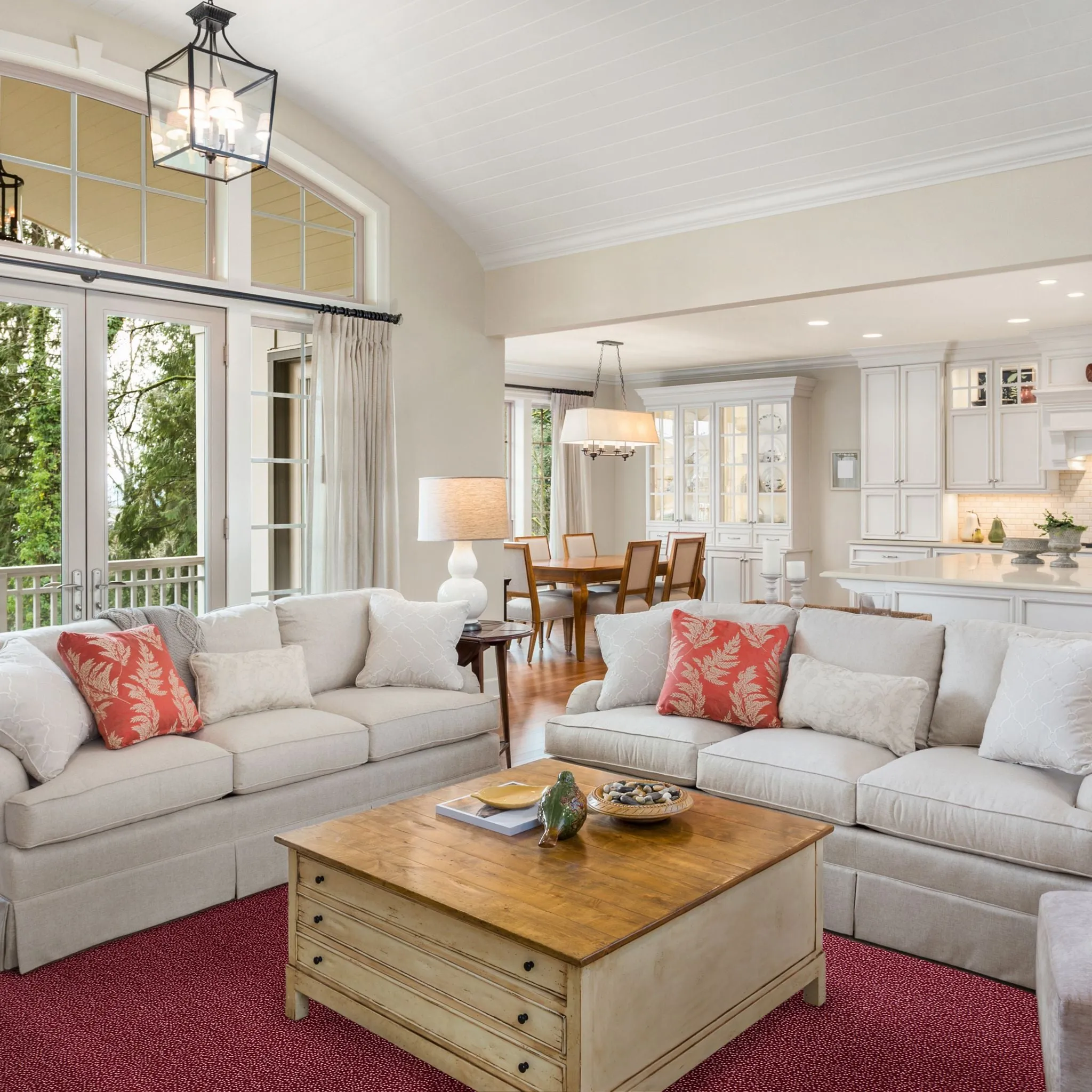 Monroe Wilton Carpet, Wine / Pearl