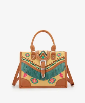 Montana West Buckle Western Tote
