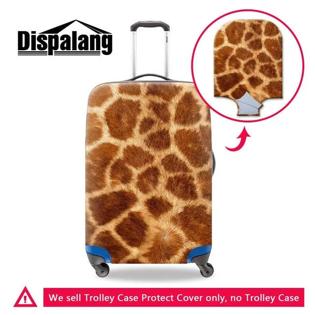 New Leopard Print Luggage Protection Cover For 18-30 inch Suitcase Fashion Elastic Luggage Cover Cool Travel Trolley Accessories