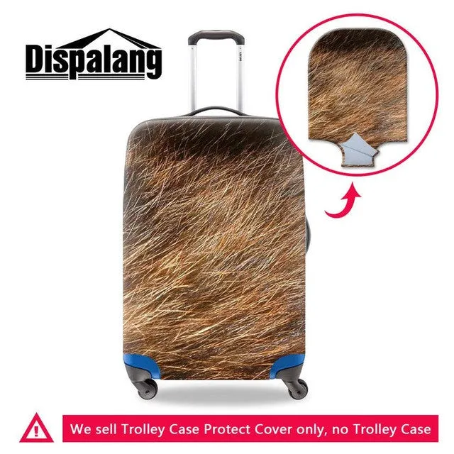 New Leopard Print Luggage Protection Cover For 18-30 inch Suitcase Fashion Elastic Luggage Cover Cool Travel Trolley Accessories