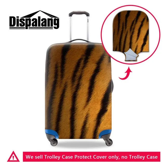 New Leopard Print Luggage Protection Cover For 18-30 inch Suitcase Fashion Elastic Luggage Cover Cool Travel Trolley Accessories