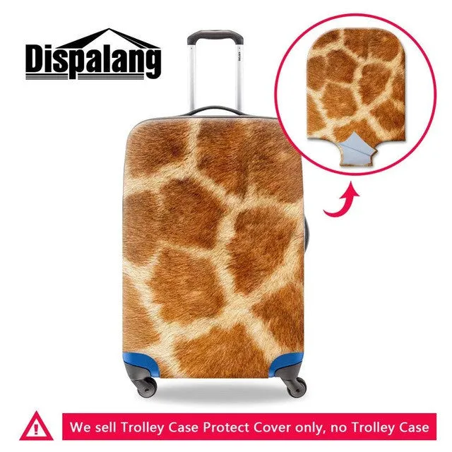 New Leopard Print Luggage Protection Cover For 18-30 inch Suitcase Fashion Elastic Luggage Cover Cool Travel Trolley Accessories