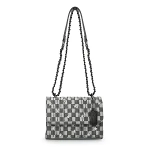 OLIVIA BAG- BLACK CHECKERED