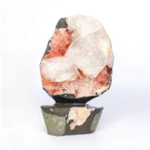 Orange Heulandite, Calcite & Stilbite Mineral Specimen