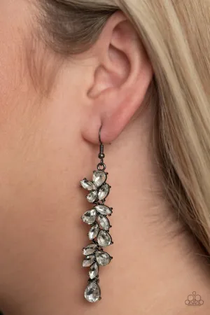 Paparazzi Earring ~ Unlimited Luster - Black