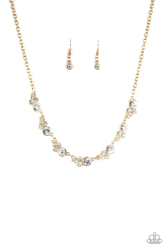 Paparazzi Necklace ~ Social Luster - Gold